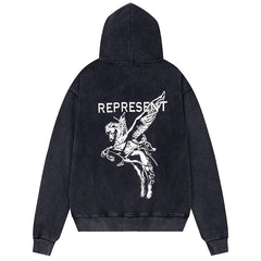 Mascot-print jersey Hoodie