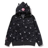 Characters Kuromi Camo Full Zip Hoodie (Ladies)