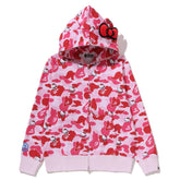Characters Hello Kitty Camo Full Zip Hoodie (Ladies)