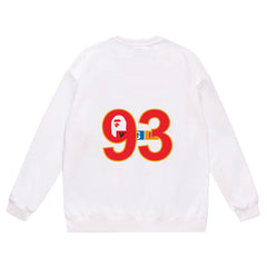 Ape Head WGM Alphanumeric Print Sweatshirt