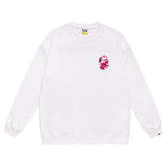 Ape Head Pattern Print Sweatshirt