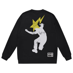 Union Ape Head Pattern Print Sweatshirt