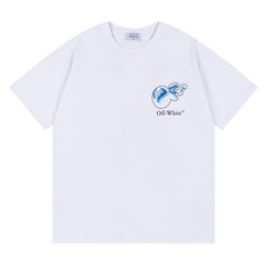 Logo Pattern Print T-Shirts
