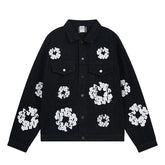 All-Over Wreath Light Wash Jacket