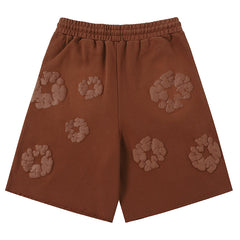 kapok Flower Pattern Printed Short