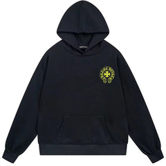 Letter Cross Pattern Hoodie #B101