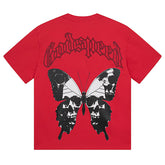 Skeletons Butterfly T-Shirts #3026