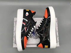A Bathing Ape Sta Low Mad Shark Black Orange