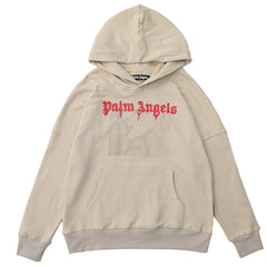 Portrait-Print Cotton Hoodie
