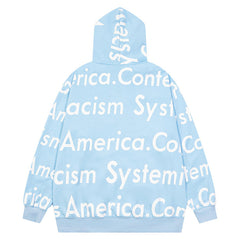Systemic Racism Controls America Zip Up Hoodie