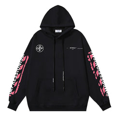 Arrow Pattern Printed Hoodie