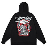 Letter Logo Pattern Printed Hoodie