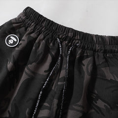 Ape Head Pattern Printed Short