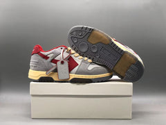 Out Of Office Low Tops Light Grey Red