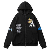 Detail Zip-up Hoodie