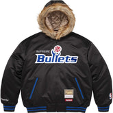 Teams Hooded Satin Varsity Jacket