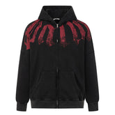 Big Neck Logo Zip Hoodie