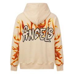 Graffiti-Print Logo Hoodie