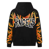 Graffiti-Print Logo Hoodie
