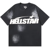 Washed Print Short Sleeve Tee