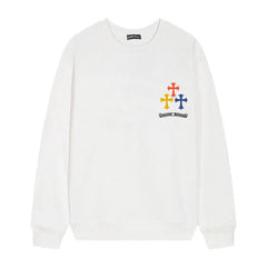 Letter Cross Pattern Sweatshirt #D22