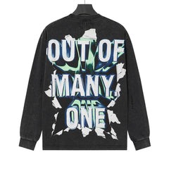 Letter Graphic Long Sleeve T-Shirt #G62105