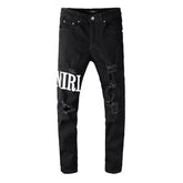 Black Tie-Dye Core Jeans #649