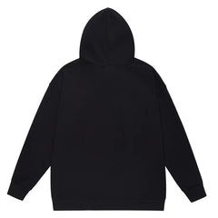 Ape Head Letter Pattern Print Hoodie