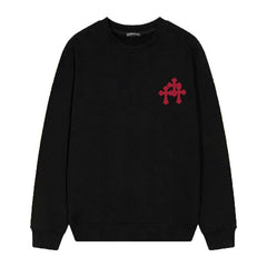 Letter Cross Pattern Sweatshirt #D36