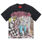 Skeletons Pattern Printed T-Shirts #1036