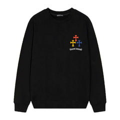 Letter Cross Pattern Sweatshirt #D22