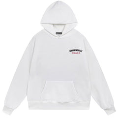 Letter Cross Pattern Hoodie #B19