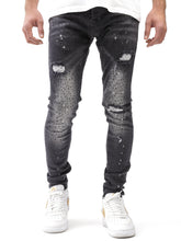 Full Rhinestone Black Jeans