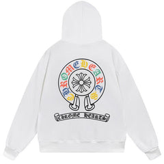 Letter Cross Pattern Hoodie #W21