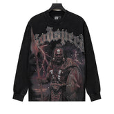 Rhinestone Letter Graphic Long Sleeve T-Shirt #G61109