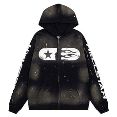 Studios Logo Printed Zip Hoodie