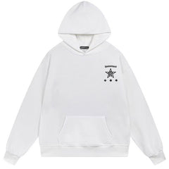 Letter Cross Pattern Hoodie #B10
