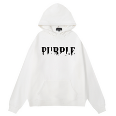 Logo Pattern Printed Hoodie