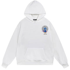 Letter Cross Pattern Hoodie #B51