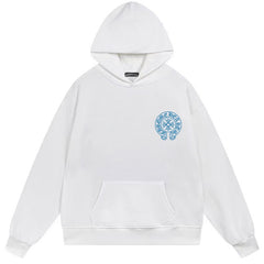 Letter Cross Pattern Hoodie #W17