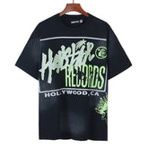 Records 'Black/Green' Tee
