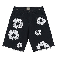 Cotton Wreath Jean Short Black