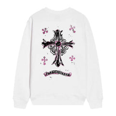 Letter Cross Pattern Sweatshirt #D23