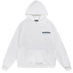 Letter Cross Pattern Hoodie #B102