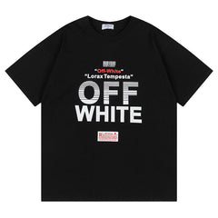 Logo Pattern Printed T-Shirt