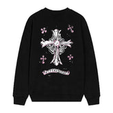 Letter Cross Pattern Sweatshirt #D23