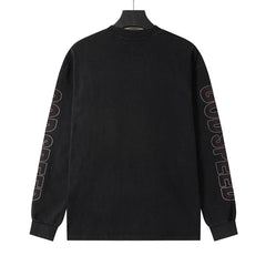 Rhinestone Letter Graphic Long Sleeve T-Shirt #G61107