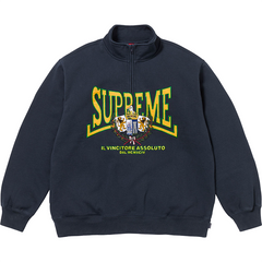 Crest Applique Half Zip Sweatshirts