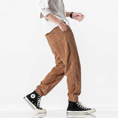 Biraki Corduroy Pants Khaki Brown
