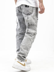 Distressed Grey Jeans